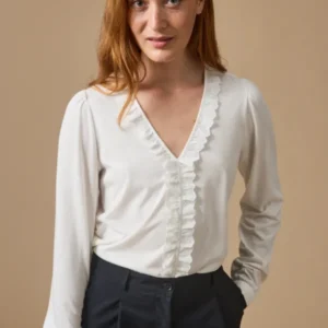 Damenbluse aus Bio-Baumwolle und Modal