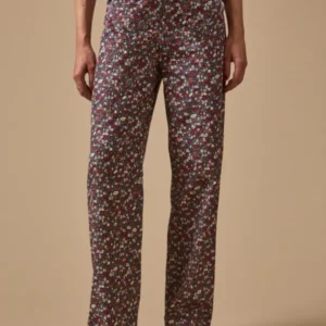 Damenhose mit weitem Bein aus Liberty-Stoff Petal&Daisy