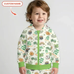 Personalized God Says I Am St. Patrick's Day Family Matching Bamboo Zip Hoodie