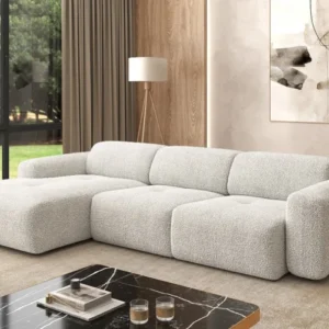 Designer Ecksofa Calm in Bouclé