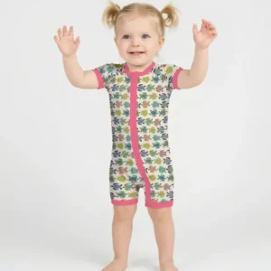 Happy Turtle Parade Bamboo Shorty Zippy