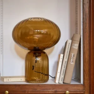 XL-Lampe Martin aus gemeißeltem Glas