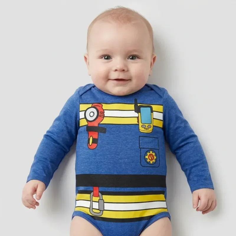 Future Fireman Crew Bamboo Bodysuit
