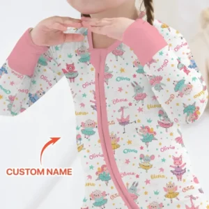 Fairy Friends Ballet Custom Name Bamboo Convertible Zippy