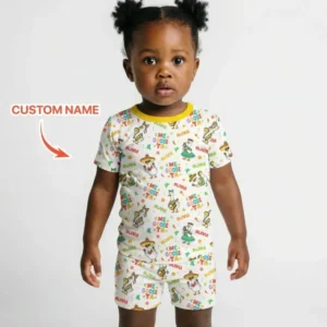 Custom name Me Goose-ta Bamboo Two Piece Short Sleeve Shorts Pajama Set