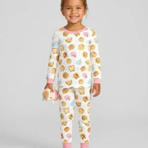 Breakfast Buddies Bamboo Two Piece Long Sleeve Pajama Set