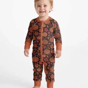 Retro Halloween Pumpkins Bamboo Convertible Zippy