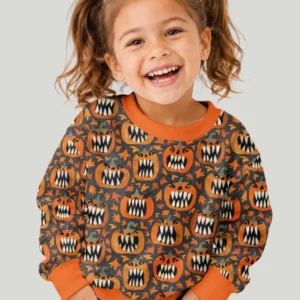 Pumpkin Monsters Bamboo Crewneck Sweatshirt