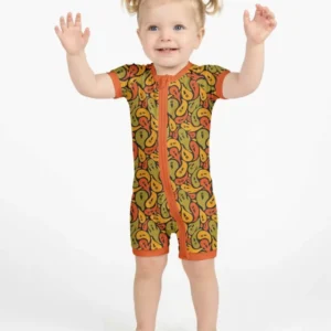 Retro Haunts & Happy Boos Bamboo Shorty Zippy