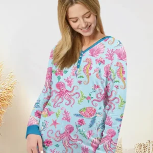 Preppy Palm Beach Bamboo Women Pajama Set