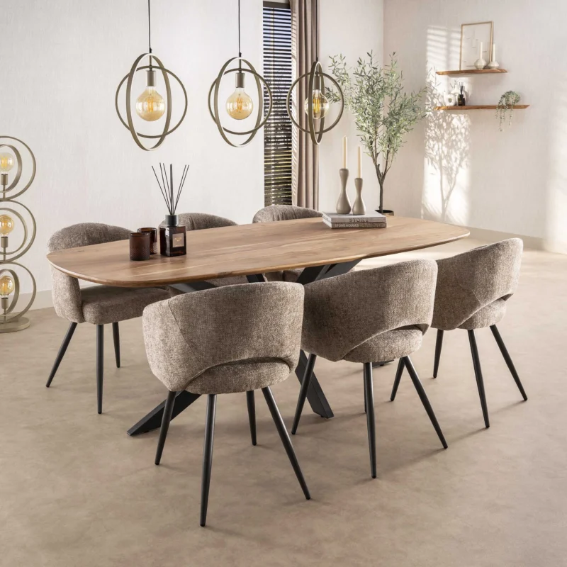 ARHUS SOLID Esstisch dänisch oval 215 cm / Massiv Akazie