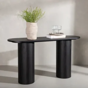 Beistelltisch Lina – in drei Farben mit Rippendetails