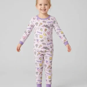 Custom Name Magical Trip Bamboo Two Piece Long Sleeve Pajama Set
