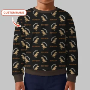 Custom Name Afikosaurus Bamboo Crewneck Sweatshirt