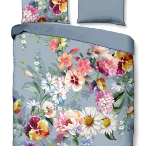 Descanso Satin Duvet Cover "Novara" - Grau - Dubbele instopflap