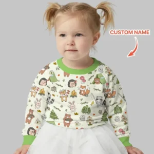 Custom Name Little Camp Buddies Bamboo Crewneck Sweatshirt
