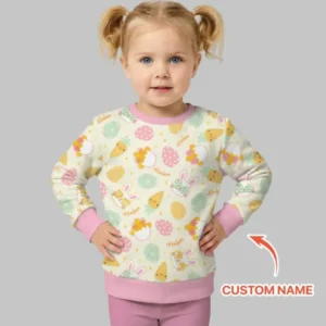 Retro Easter Bamboo Crewneck Sweatshirt