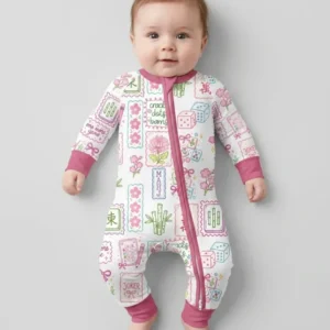 Cracks, Dots & Bams Mommy & Me Matching Bamboo Convertible Zippy