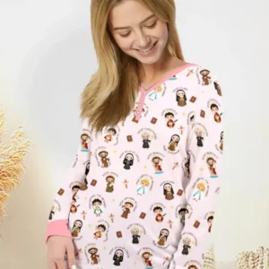 Saints in the Clouds Bamboo Women Pajama Set