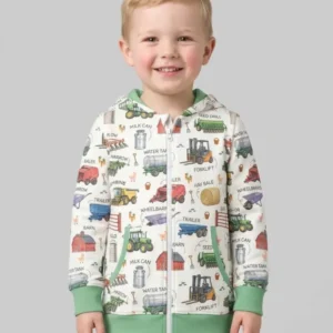 Little Farmer Bamboo Zip Hoodie