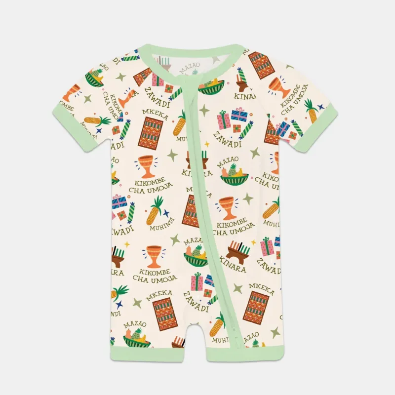 Kwanzaa Spirit Bamboo Shorty Zippy