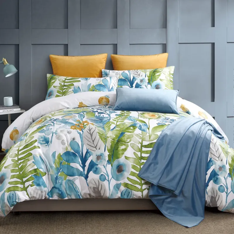Lush Duvet Cover Set – 300 TC Combed Cotton Sateen Finish