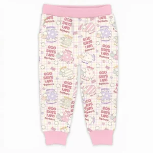 Little Lamb God Says I Am Custom Name Bamboo Jogger