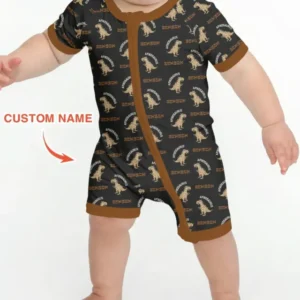 Custom Name Afikosaurus Bamboo Shorty Zippy