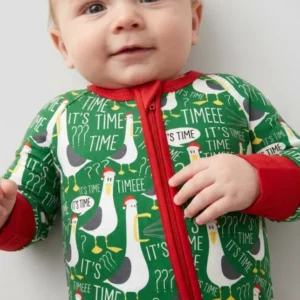 Funny Seagull It's Time Bamboo Convertible Zippy