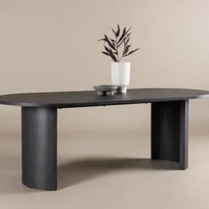 Esstisch Veyla - ein ovaler Esstisch in elegantem Schwarz