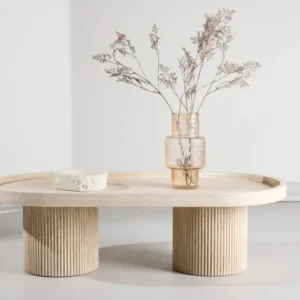 Couchtisch Belize - in Beige mit hoher Kante