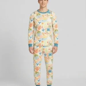 Beachy Boho Bamboo Men's Pajama Set