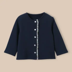 Baby-Cardigan aus Sweatstoff – Bio-Baumwolle