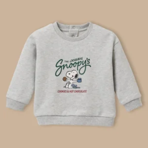Baby Sweatshirt Cyrillus X PEANUTS™ – Kollektion « Snoopy »