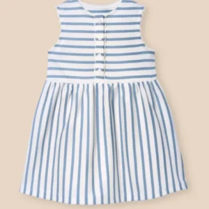 Gestreiftes Kleid, Baby - Bio-Baumwolle