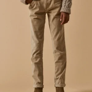 Jungen Slim Fit Hose aus Velours