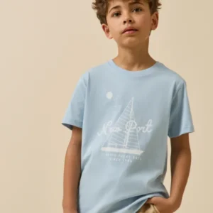 Jungen T-Shirt mit Druckmotiv – Bio-Baumwolle