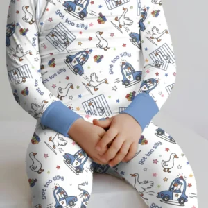 Got Too Silly Bamboo Two Piece Long Sleeve Pajama Set
