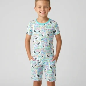 Teacher Teacher Teacher Funny Seagull Bamboo Two Piece Short Sleeve Shorts Pajama Set