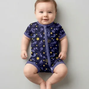 Rosh Hashanah Night Family Matching Bamboo Shorty Zippy