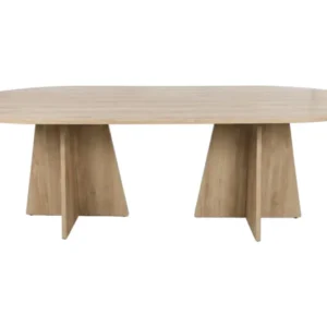 Esstisch Cazaro - ovales Design in Holzoptik