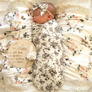 Cottage Wildflower Bamboo Swaddle Blanket