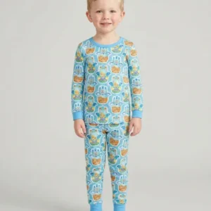 Hamsa Hand Bamboo Two Piece Long Sleeve Pajama Set
