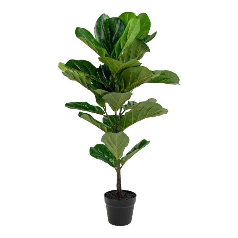 Kunstpflanze Fiddle Leaf Tree – 100 cm eleganter Hingucker mit großen Blättern