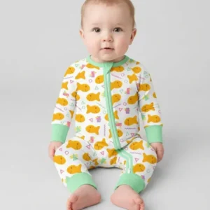 Cheesy Fishies Family Matching Bamboo Convertible Zippy