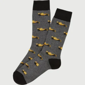 Chaussettes Homme Le Grand Prix du Sommeil Gris Imprimé voiture formule 1 1