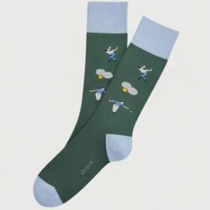Chaussettes Homme Coton Pétanque Vert 1