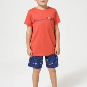 Pyjama Enfant Tranquill'été Manches courtes Imprimé voiliers multicolores 1