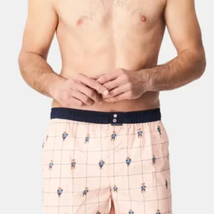 Caleçon avec suspensoir Homme Le Club n°1125 Rose 1