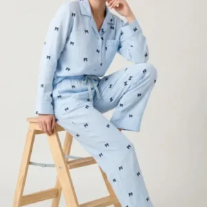 Pyjama boutonné en gaze de coton - Rosie